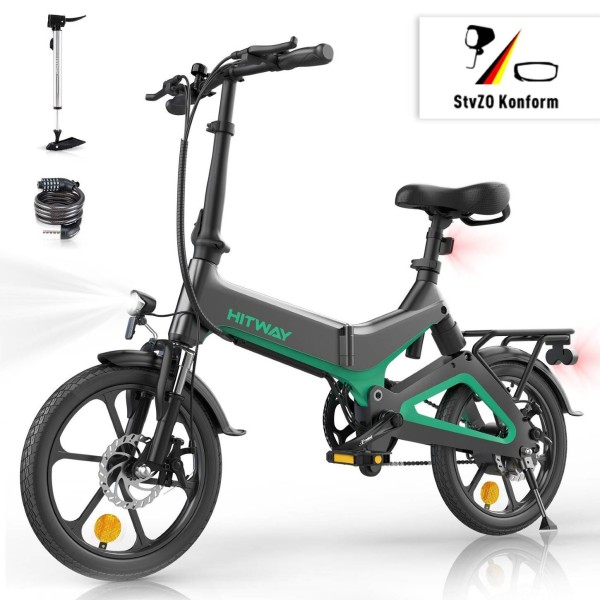 HITWAY BK2 E-Bike faltbares Klapprad 16 Zoll - NEU bis 70km Reichweite